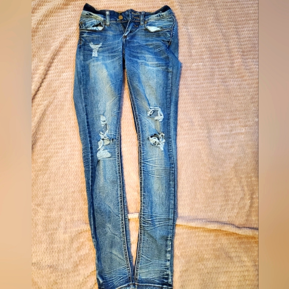 Indigo rein size 0 anklet skinny jeans